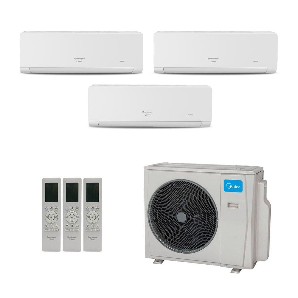 Ar-Condicionado Multi Split Inverter Springer Midea 27.000 (3x Evap HW 9.000) Quente/Frio 220V