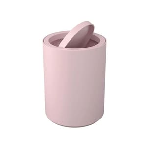 Lixeira Coza Banheiro Com Tampa 1 Litros Serene - Rosa
