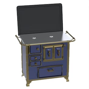 Fogao a Lenha N 1 Renaissance Chapa de Aluminio Azul