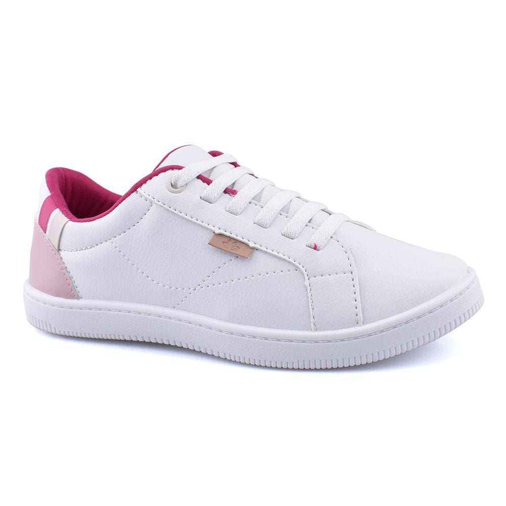 Tenis Slip On Branco Flamingo Rosa Godiva 333935