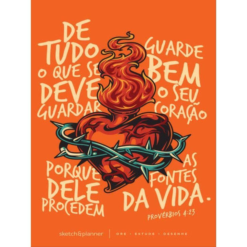 Sketch&Planner Caderno-Agenda - Coração Em Chamas - Vol. 1