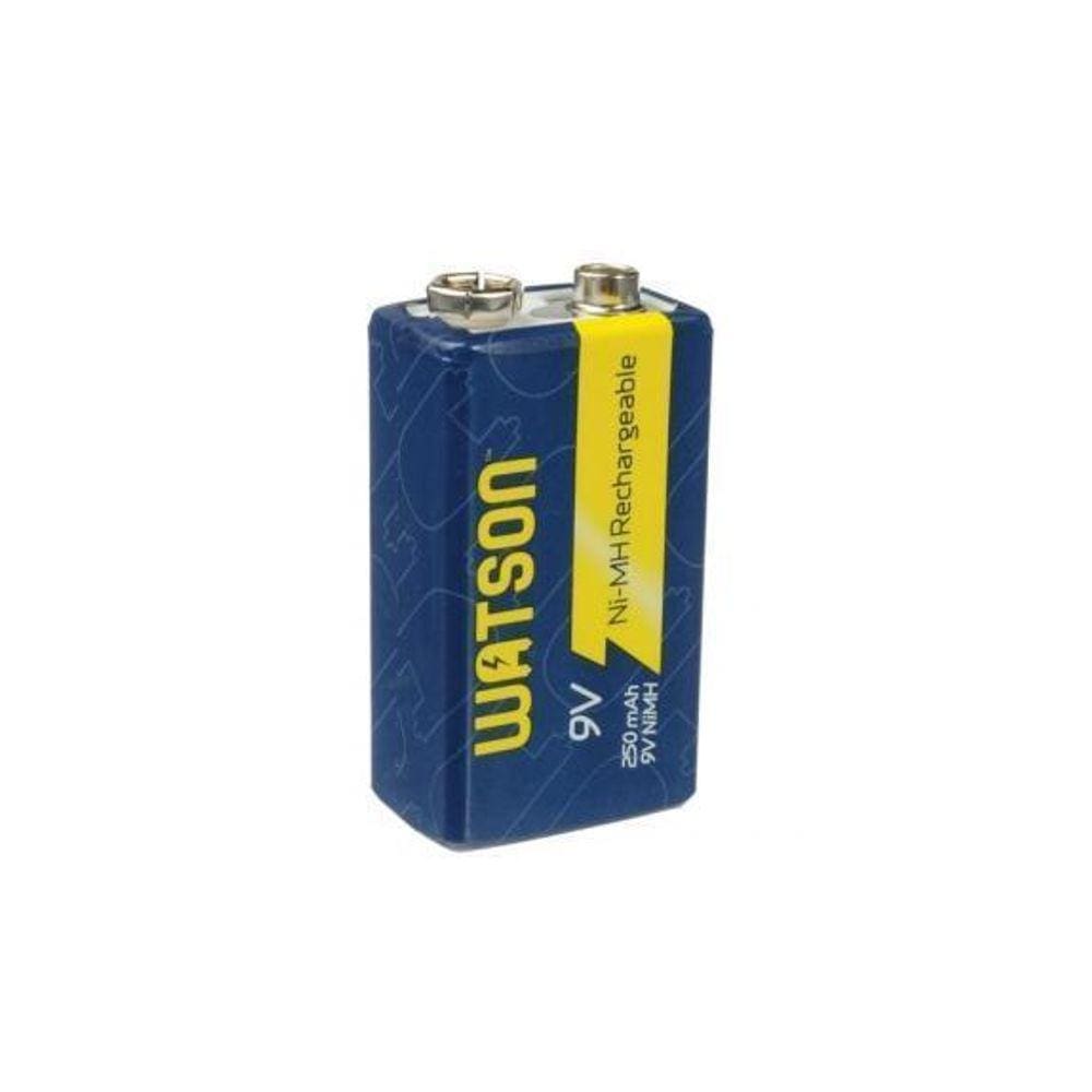 Bateria Recarregável 9V - 250Mah Watson 9V/250