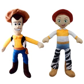 Pelúcias Caubói Woody e Cowgirl Jessie - 02 Personagens