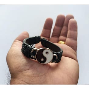 Pulseira Simbolo Yin Yang Bem E O Mal Ajustavel Amarrar