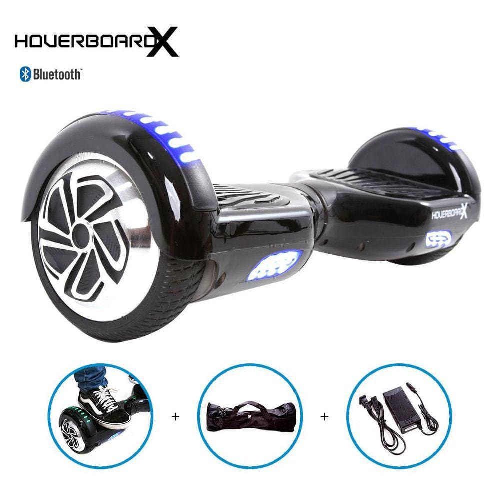 HoverboardX Skate Elétrico 6,5 - 15 km/h - Bluetooth - LED