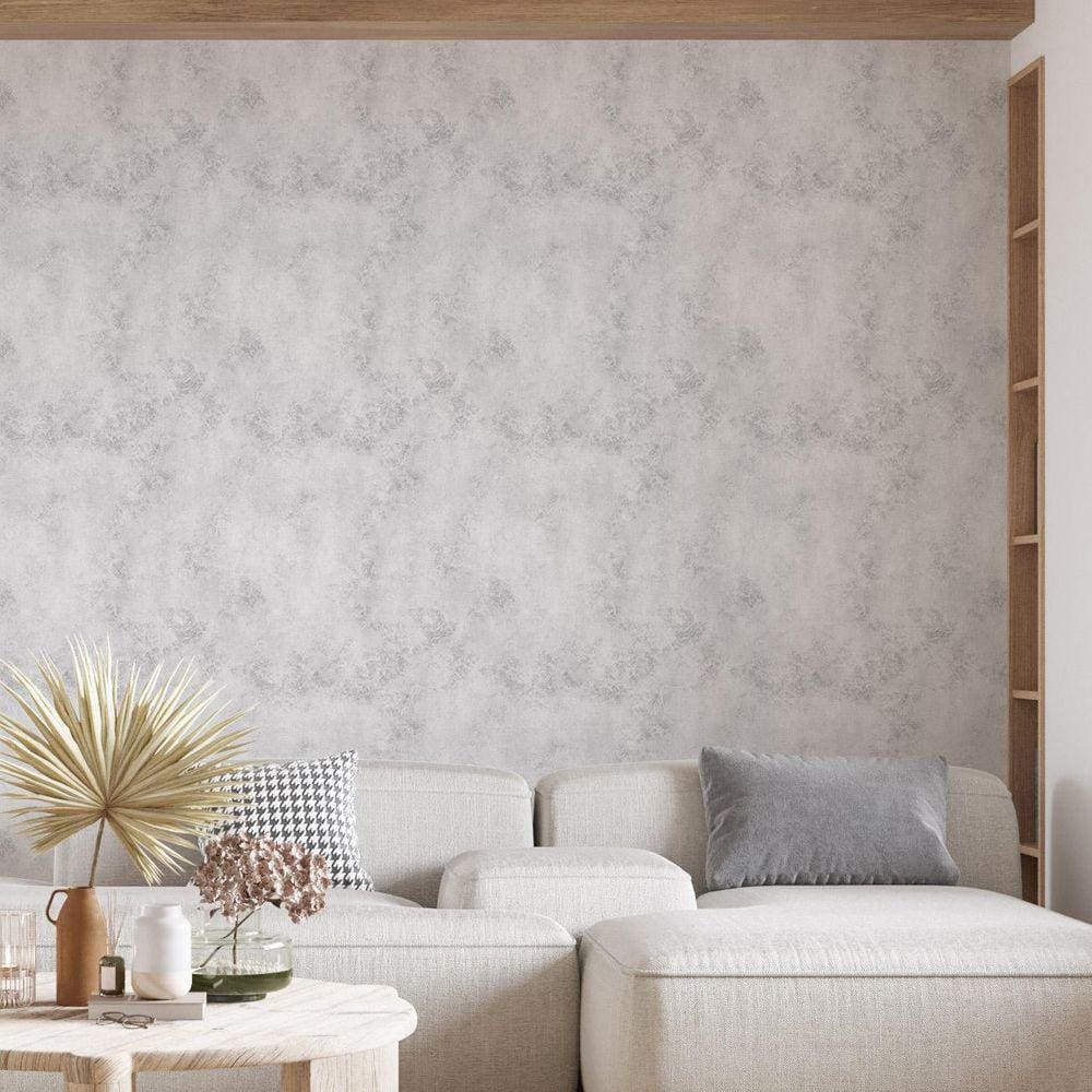 Kit 4 Rolos Papel De Parede Adesivo Cimento 3,0M