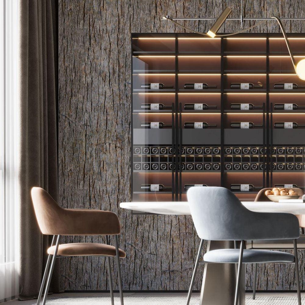 Kit 3 Rolos Papel De Parede Adesivo Casca Escura 3,0M