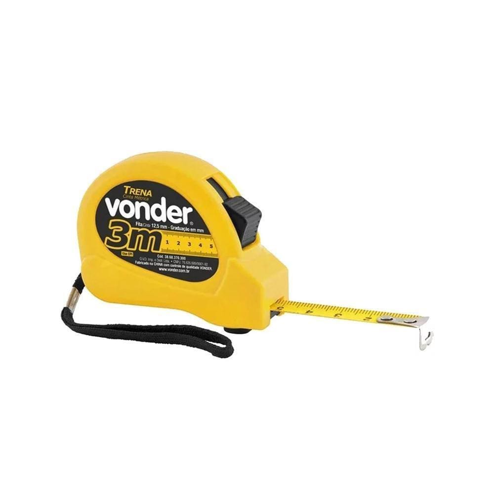 Trena De Aço 3M X 12,5Mm - Vonder 38.68.370.003