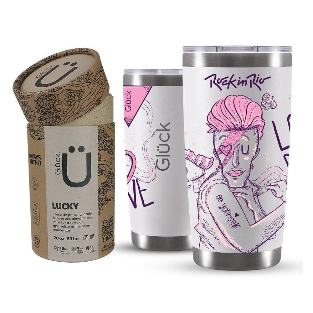 Copo Térmico Gluck Lucky Future Rock In Rio Be Yourself
