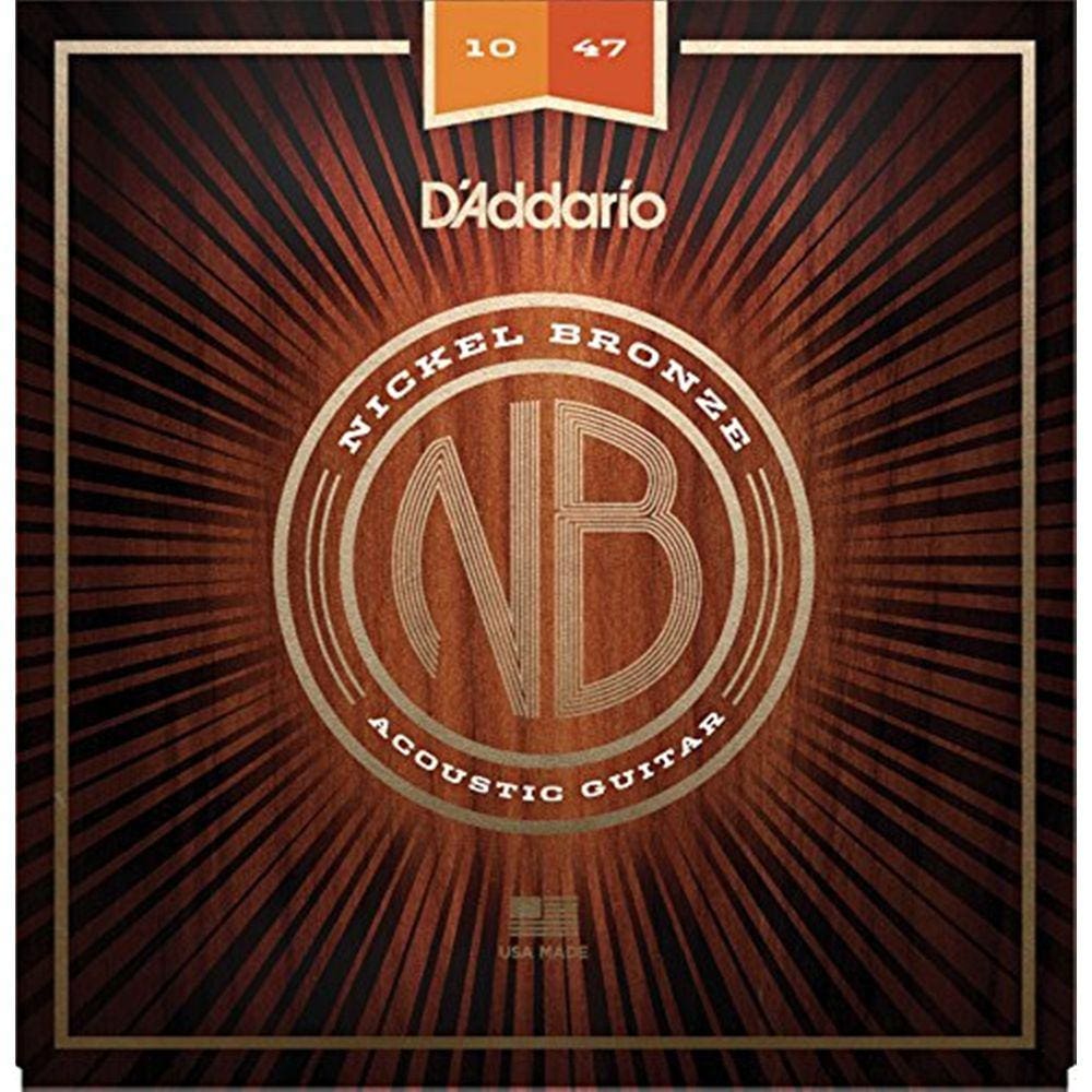 Encordoamento Violão Aço D`addario Nickel Bronze 010 NB1047