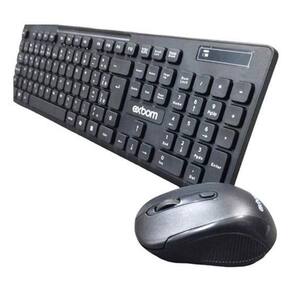 Teclado E Mouse Óptico Sem Fio 2.4Ghz Combo Abnt2 Usb