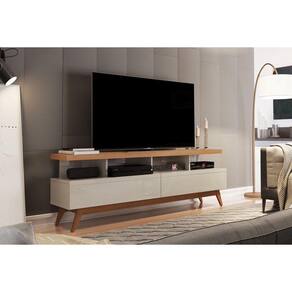 Rack Vivare 1.6 Wood Off White/Nature - Giga Móveis