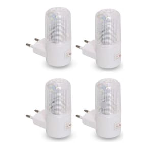 Kit 4 Luminária De Tomada Abajur Led Mini Luz Noturna Bivolt