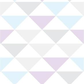 Papel De Parede Adesivo Geométrico Azul, Roxo E Cinza