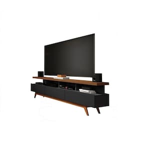 Rack Vivare 1.8 Wood Black/Freijó – Giga Móveis