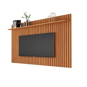Painel Para TV Ripado Até 75 Polegadas Classic 1.8x1.35 Nature - Giga Móveis