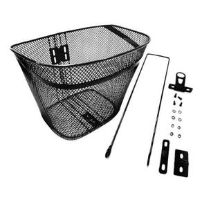 Cestinha Para Bicicleta Aramada Grande COM Haste Quadrada
