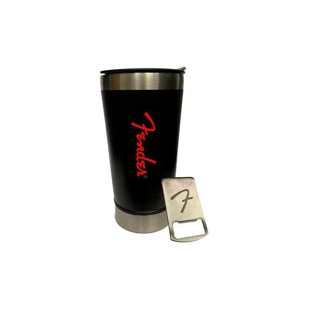 Copo Térmico Fender Com Abridor de Garrafa Acoplado 473 ml