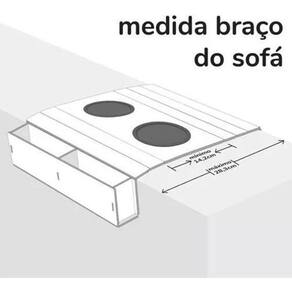 Apoio De Copos E Controle Para Braço Sofá Mdf - Grêmio