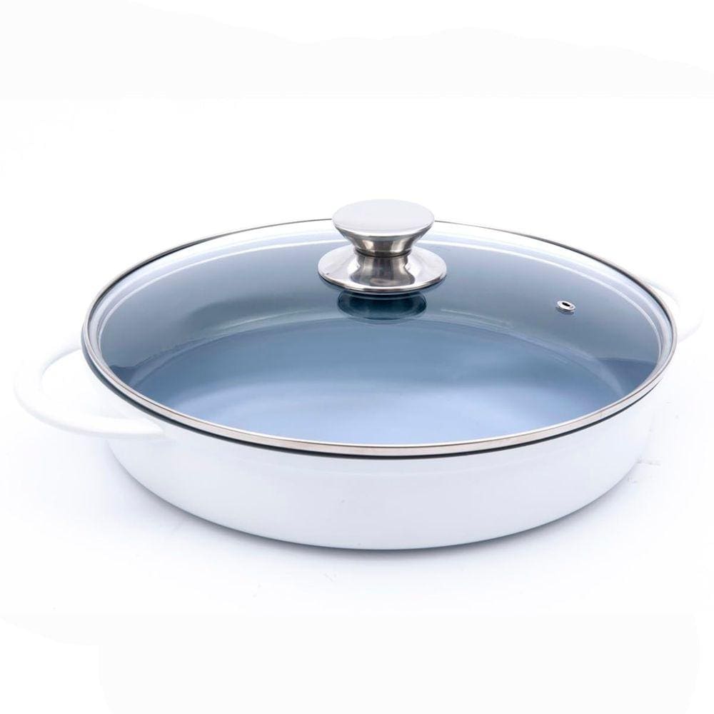 Caçarola Hercules Indução Antiaderente 30cm 3,5L Branca