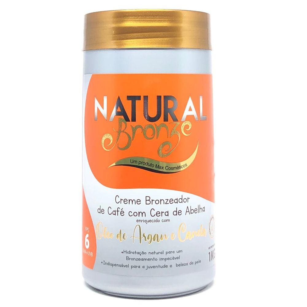 Creme Bronzeador de Café com Cera de Abelha 1Kg - NATURAL BRONZE COSMÉTICOS