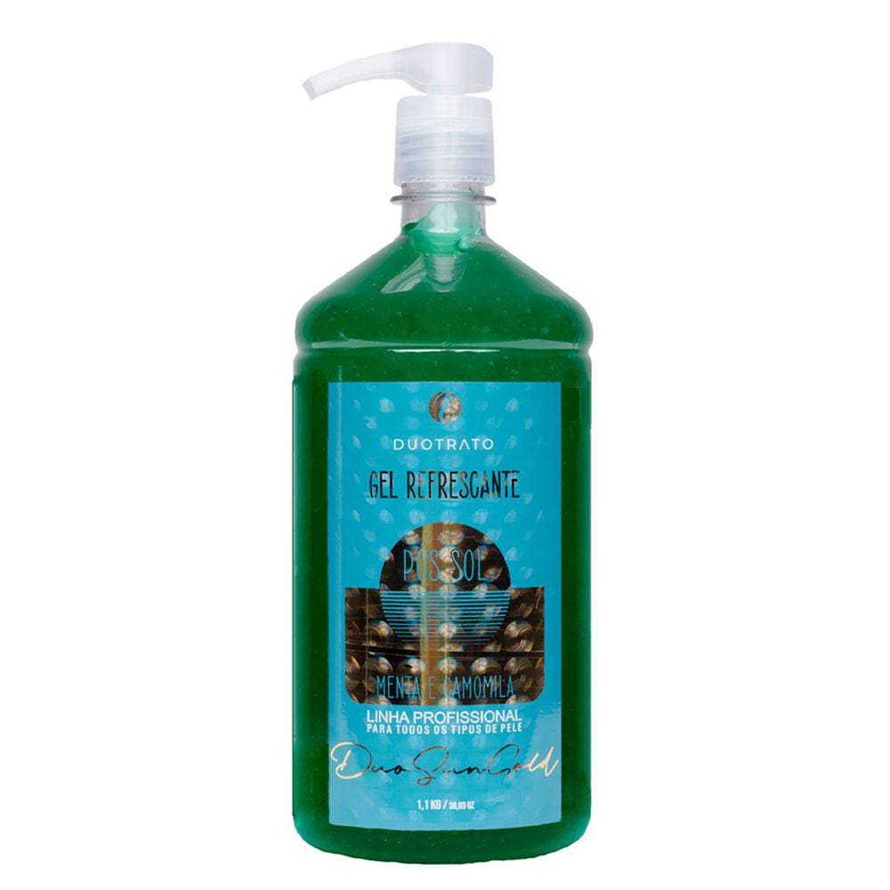 Gel Refrescante Pós Sol - Menta e Camomila - 1,1kg - DUOTRATO COSMÉTICOS