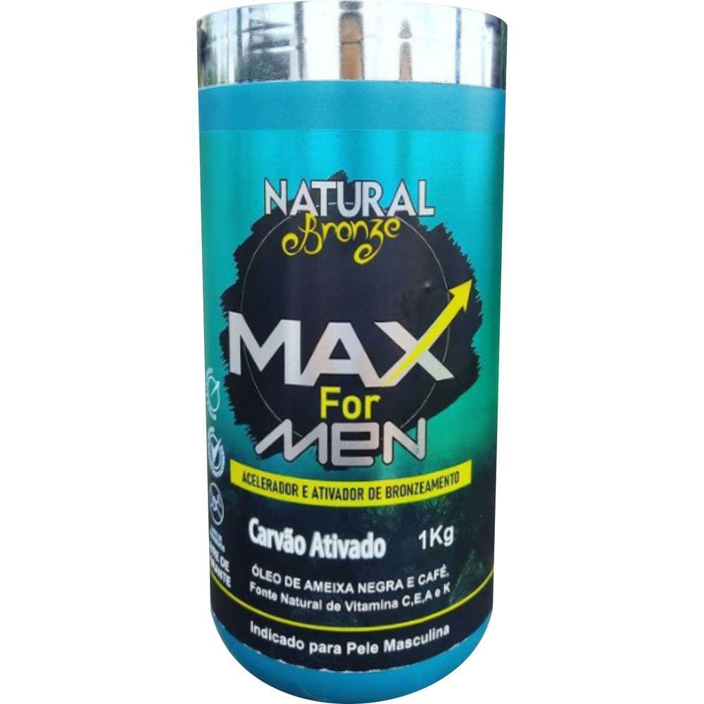 Acelerador e Ativador de Bronzeado Max For Men 1kg - NATURAL BRONZE COSMÉTICOS