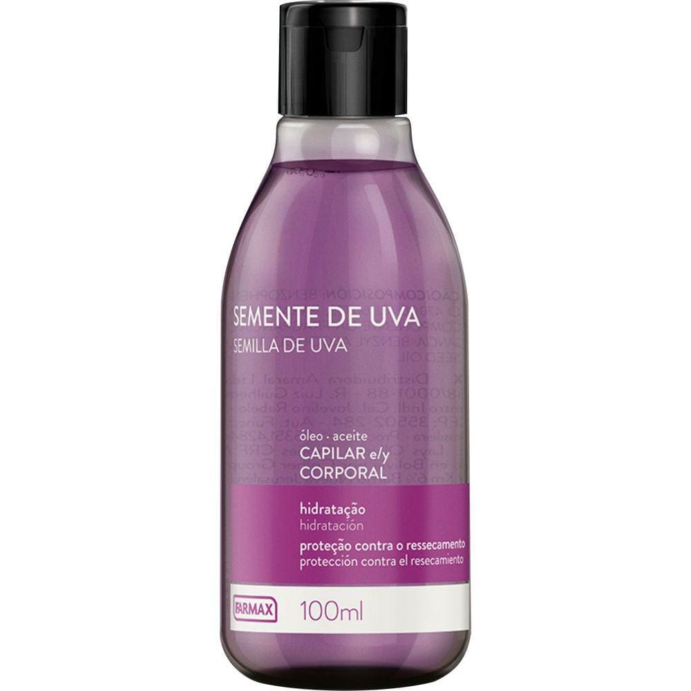 Óleo Capilar e Corporal Semente de Uva 100ml - FARMAX COSMÉTICOS