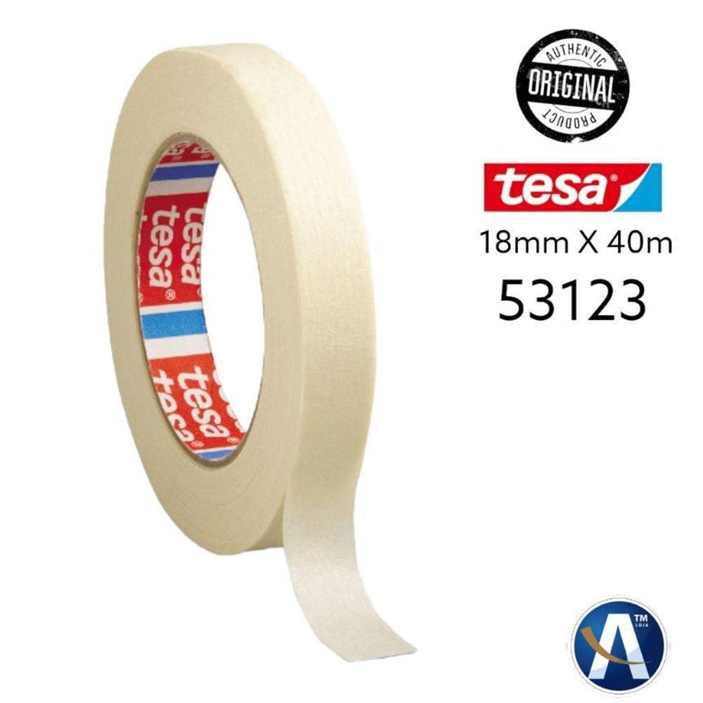 Fita Crepe Bege Profissional 18Mmx40M Tesa