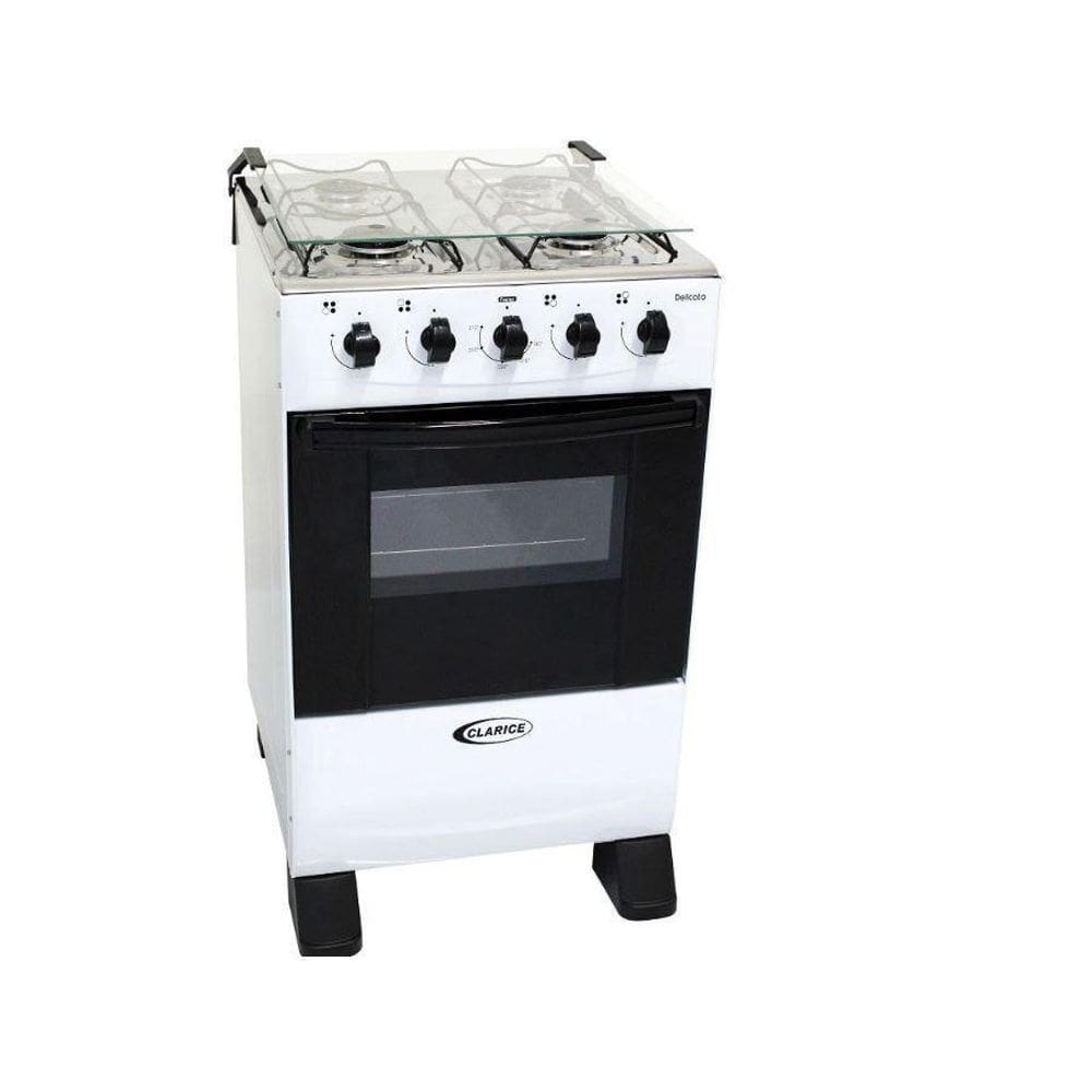 Fogão A Gás Clarice Delicato 4 Bocas Forno 52 Litros Branco
