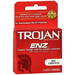Trojan Enz Classic Preservativo Não Lubrificado - 3 Unidades