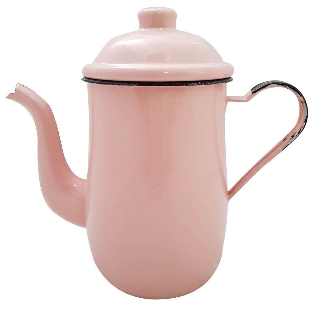 Bule Esmaltado Leiteira Ágata 10 1,25L Metallouça Café Chá