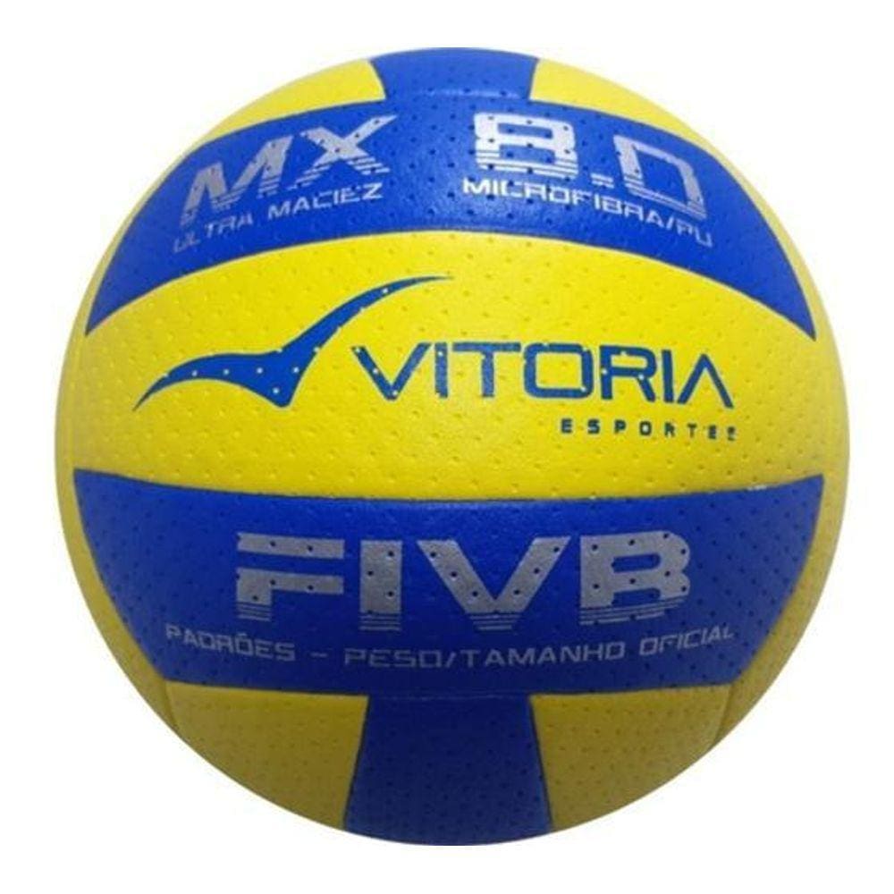 Bola Volei Oficial Vitoria Mx 8.0 Ultra Macia Pu Microfibra