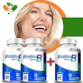 Biotina - Fortalecimento para Cabelo, Pele e Unhas