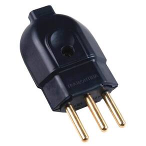 Plug Macho - 3 Pinos - 20A / 250V - Preto - Tramontina