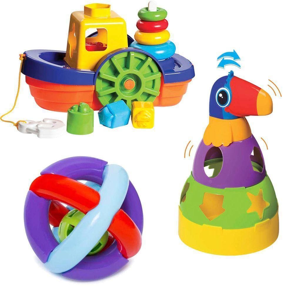 Kit De Brinquedos Educativos E Interativos Para Bebes