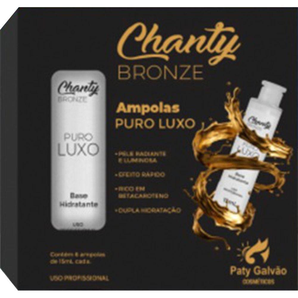 Chanty Bronze Ampolas Puro Luxo - PATY GALVÃO COSMÉTICOS