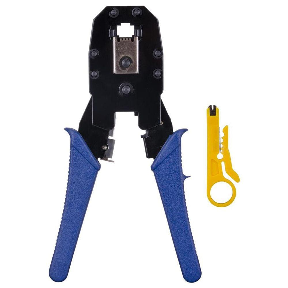 Alicate Crimpador de Rede RJ45 / RJ11 / RJ12 - com Chave Keystone + Desencapador de Fios - HYX ALC01