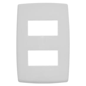 Placa Legrand Pial Plus - para 2 módulos - Branco - 618506