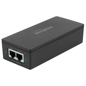 Fonte PoE+ Injetor Intelbras POE 200 AT Gigabit 802.3af/at Energia e Dados através do cabo Ethernet