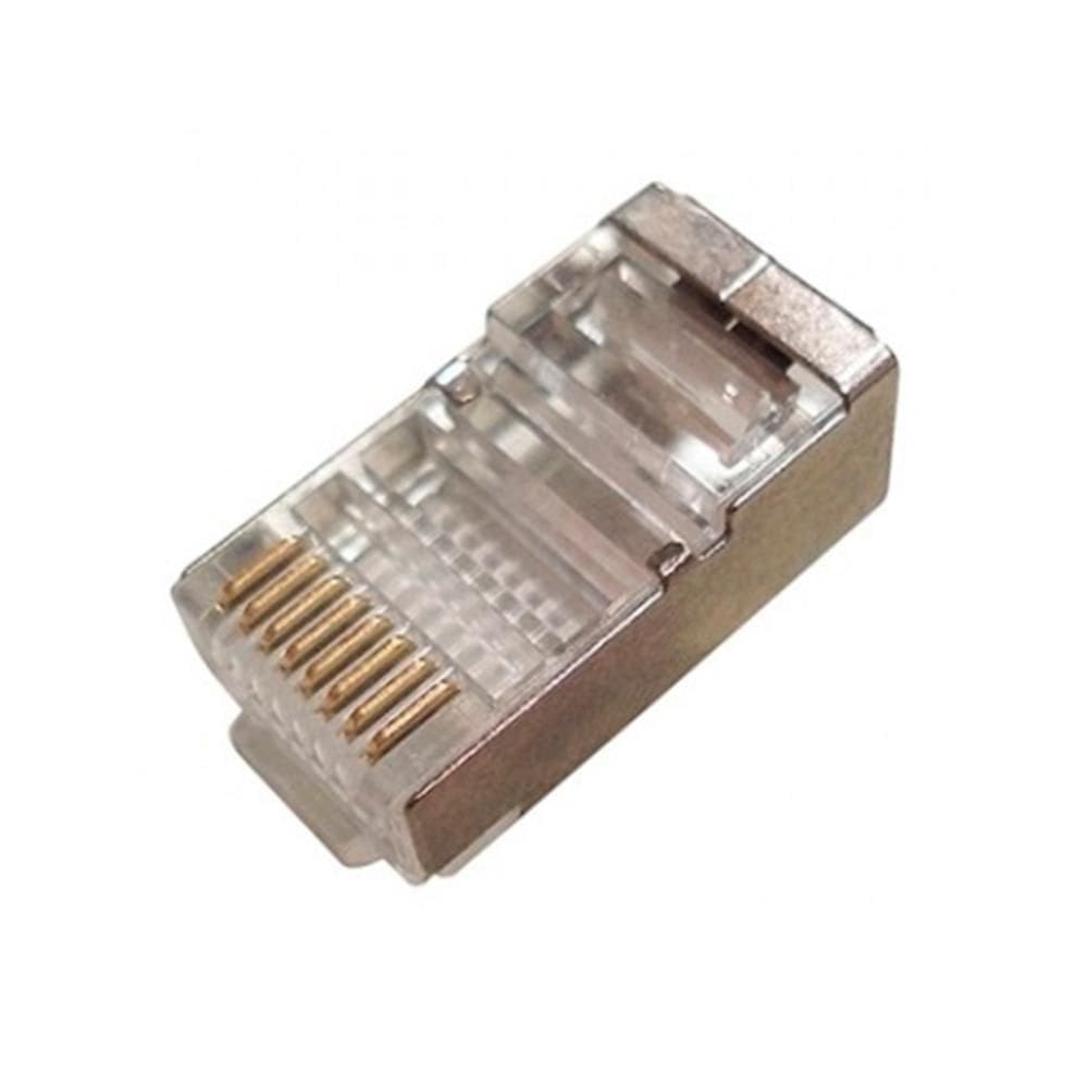 Plug Conector RJ45 Macho Cat 5 8 vias - Blindado - CY-7014