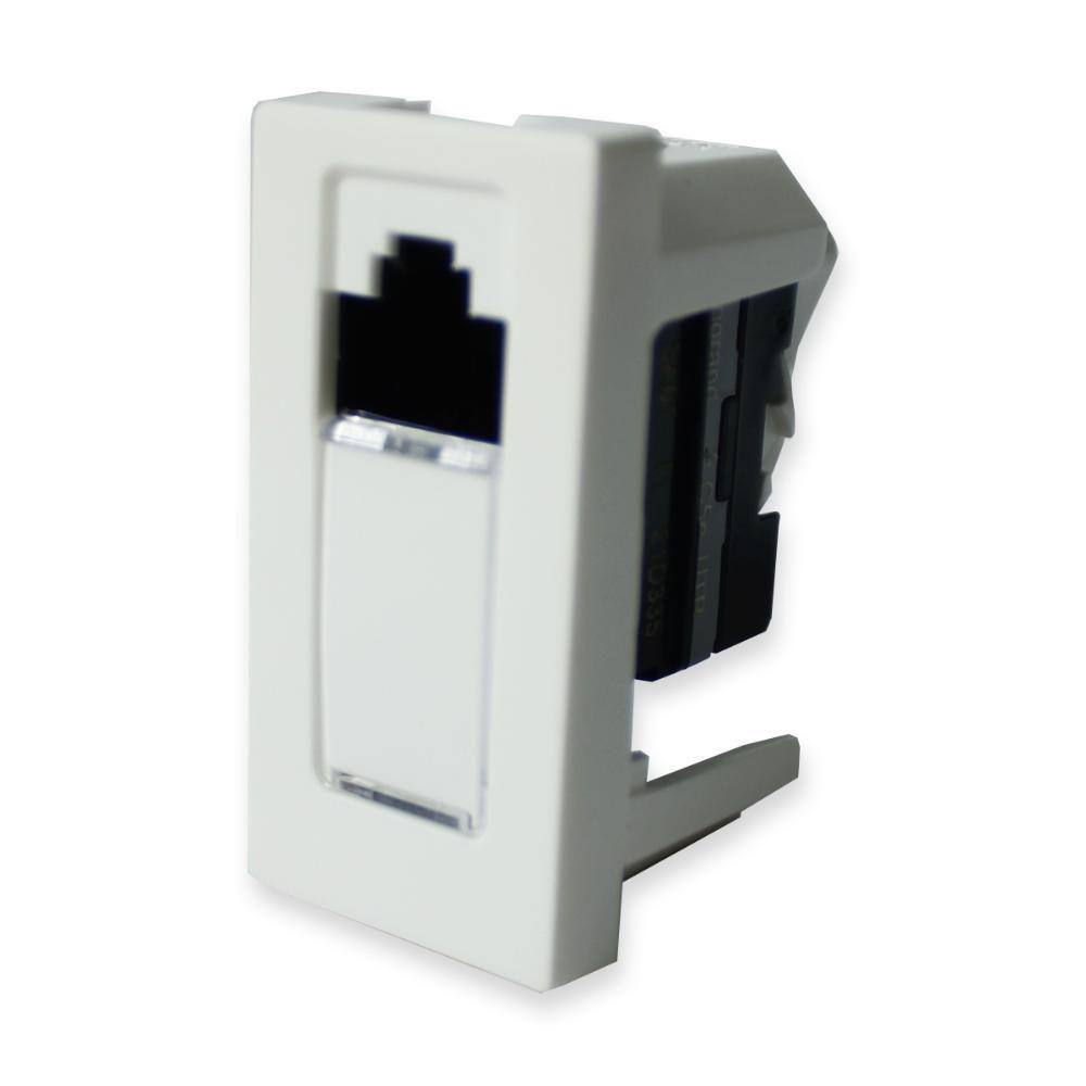 Módulo Tomada RJ45 Legrand Pial Plus+ - Cat 5e UTP LCS2 - PIAL Plus+ - Branco - 615045BC