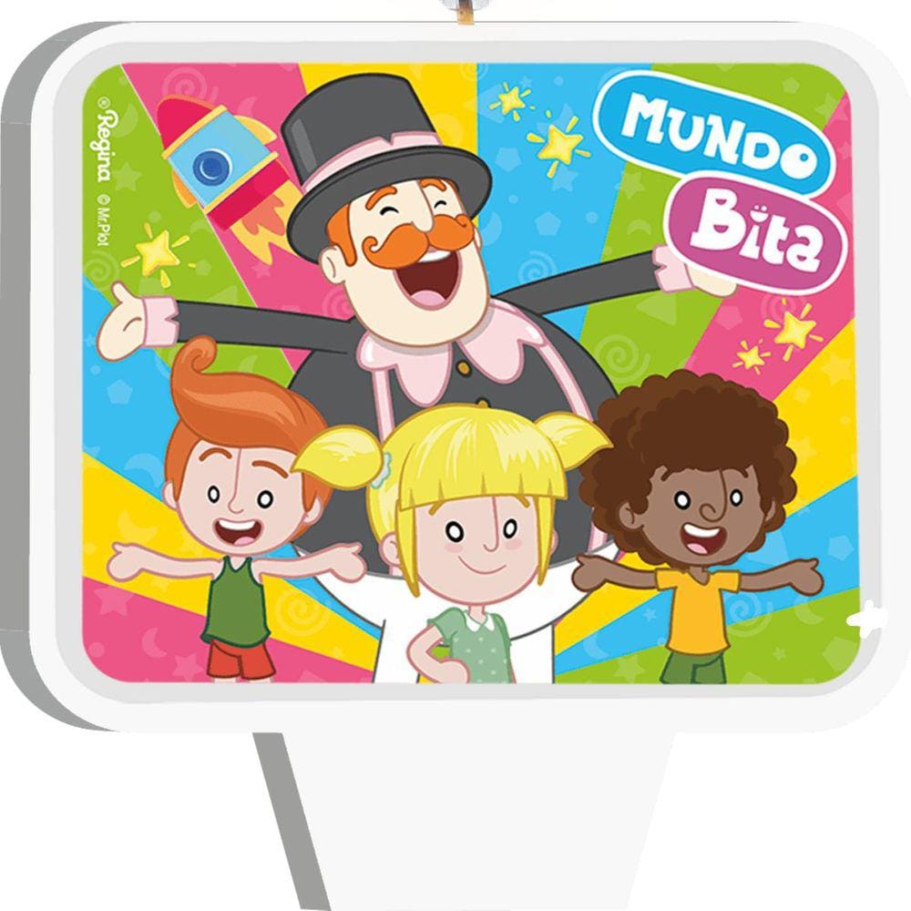 Vela Aniversário Mundo Bita Plana