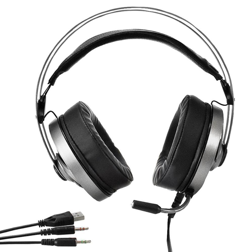 Headset Gamer Evus F-05 Colors - Iluminação LED - com Microfone - Conector 3.5mm e USB