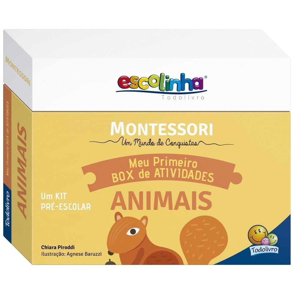 Escolinha - Montessori - Box De Atividades - Animais