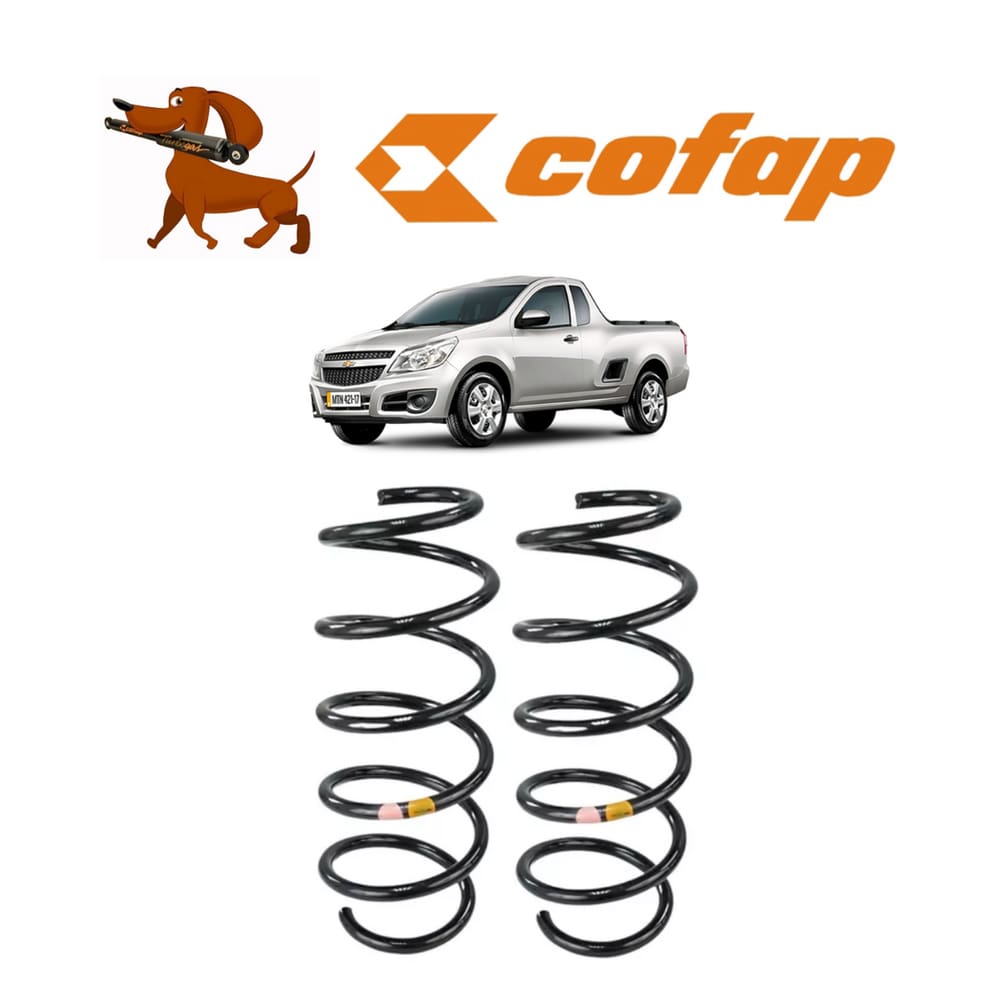 Par Mola Helicoidal Dianteira Suspensão Chevrolet Montana 1.8 2004 A 2010 Cofap