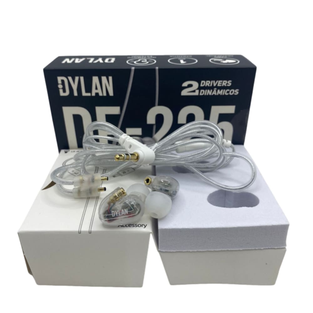 Fone De Ouvido Dylan Ear De-225 Branco