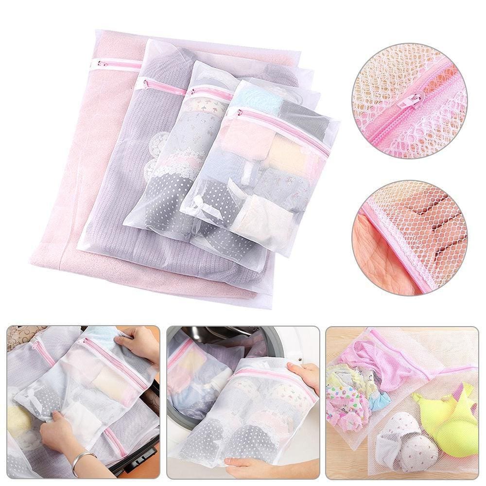 Kit 3 Sacos Para Lavar Roupas Pequeno Médio Grande Pratico