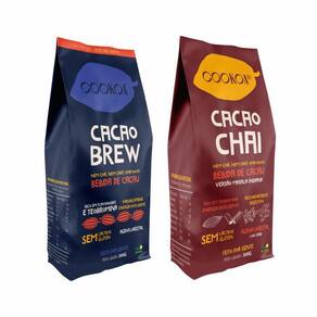 Kit 2 Bebidas Zero Açúcar Cookoa: Cacao Chai, Cacao Brew
