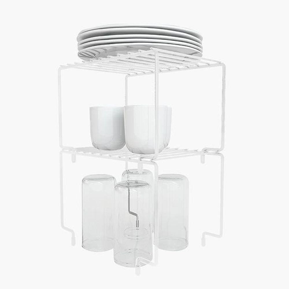 Organizador de Armário Empilhável Branco - OR0167006